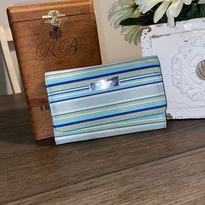 Kate Spade New York cloth tri-fold wallet